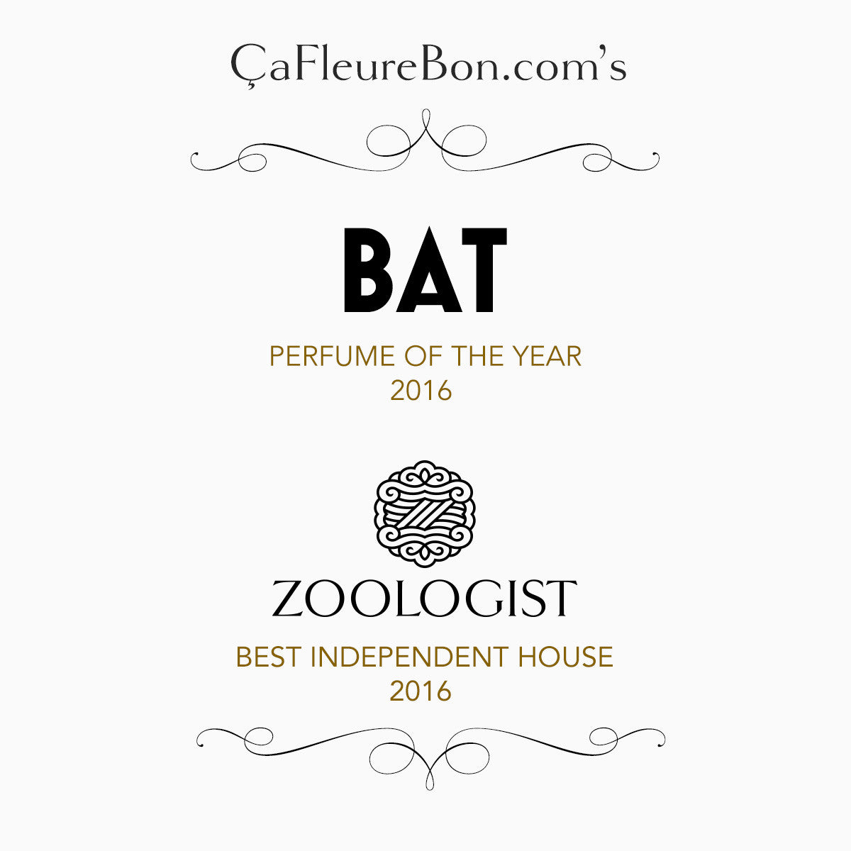 ÇaFleureBon.com Awards Zoologist Perfumes & Bat
