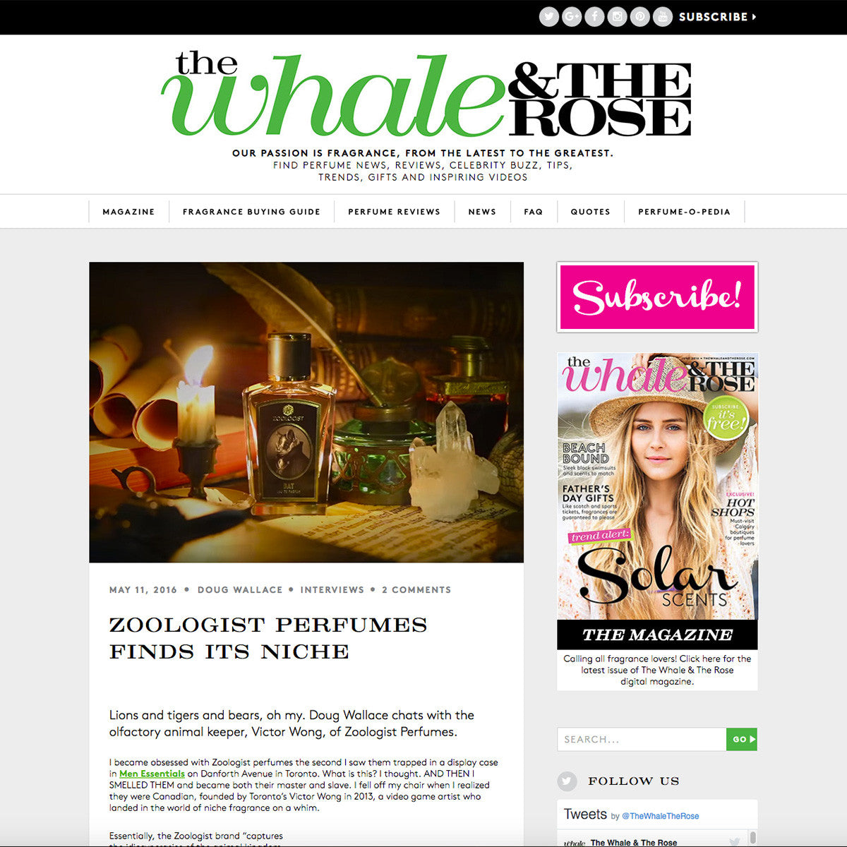 Interview: The Whale and The Rose Magazine with Doug Wallace